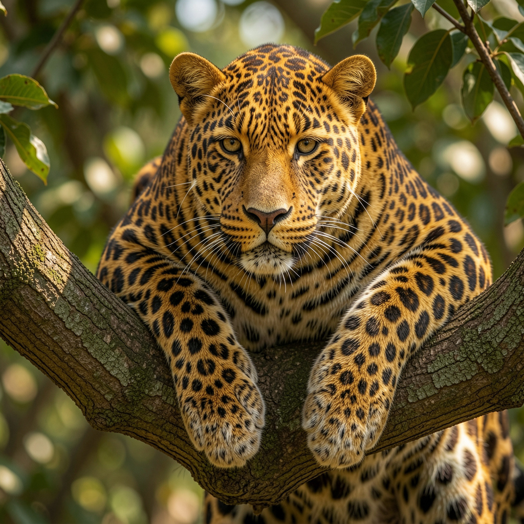Close up of a leopard